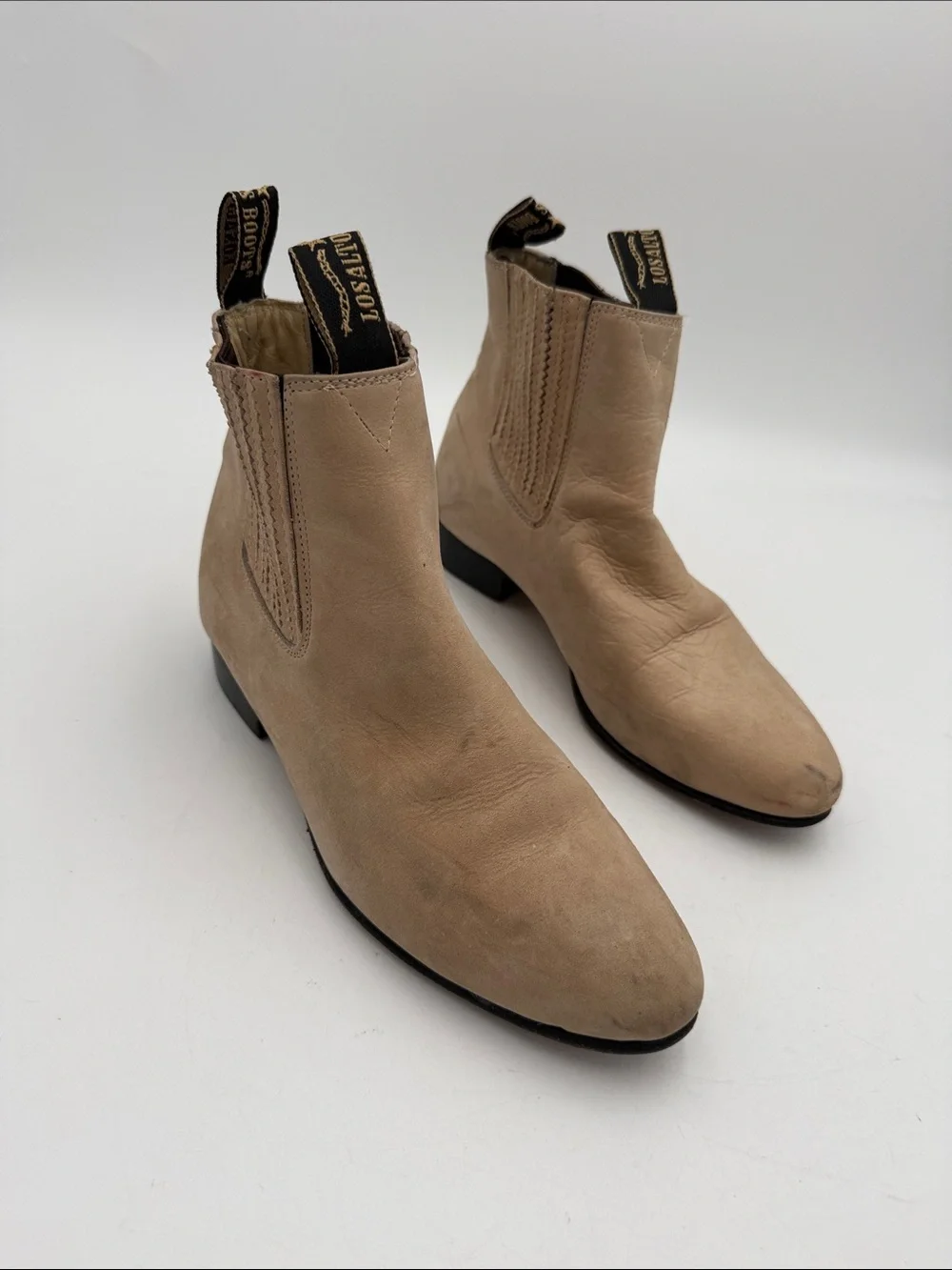 Los Altos western boots mens 7 tan festival rodeo casual office chair retro Y2K